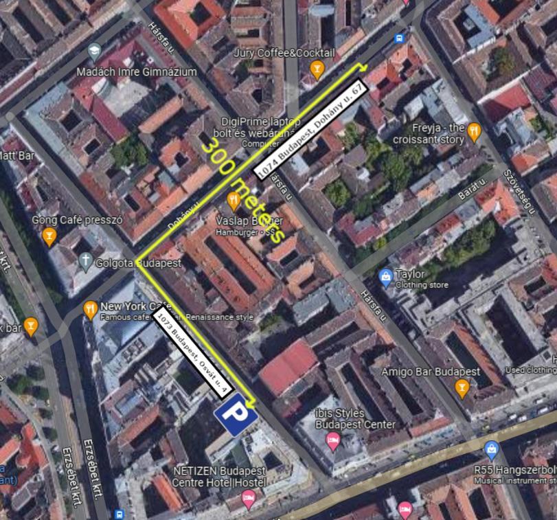Free Parking, Downtown Apartment Near New York Cafe Budapešť Exteriér fotografie